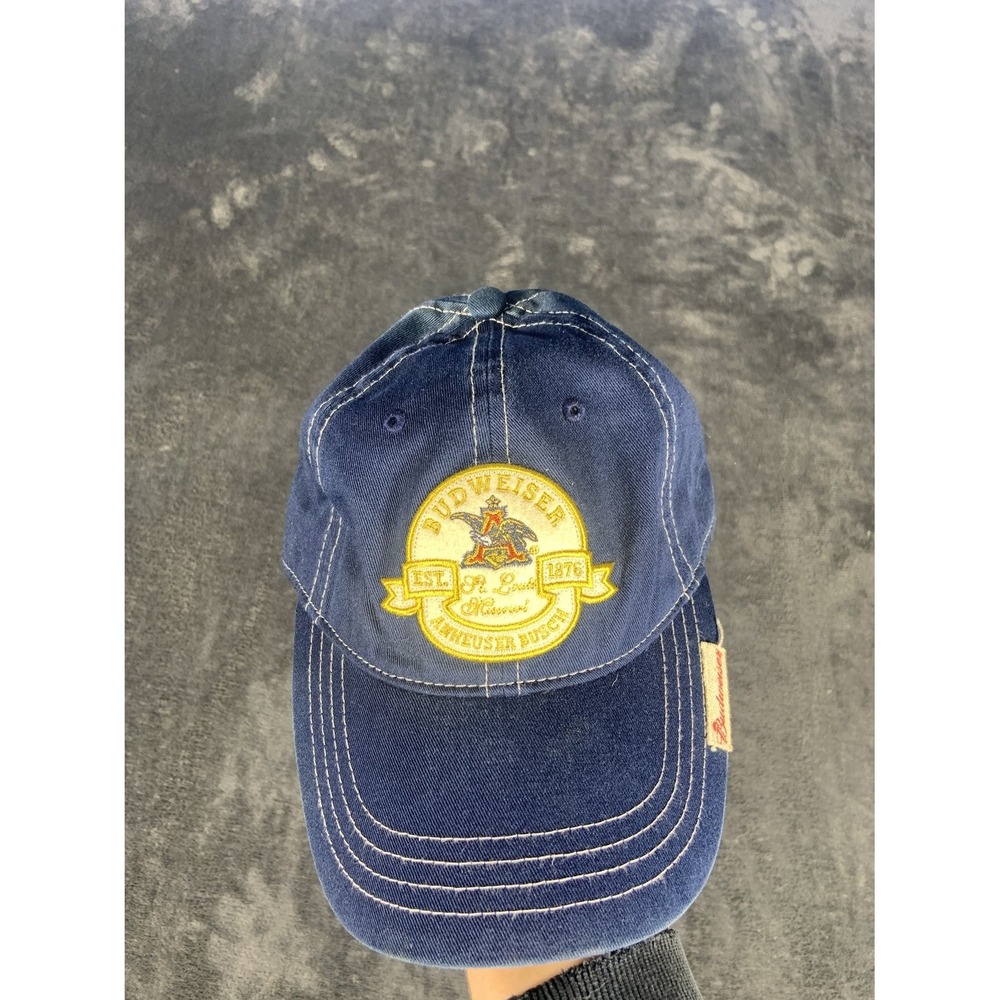 Vintage Budweiser Anheuser Busch St Louis Missouri Est 1876 Baseball Cap Hat
